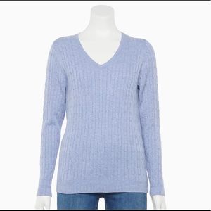 NWT Croft & Barrow The Classic V-Neck Sweater
